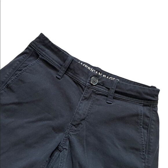NWOT AMERICAN EAGLE Super Stretch Black Soft Modal Blend Short 00 - Picture 2 of 9